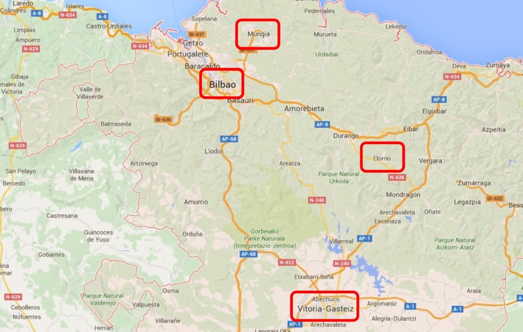 Mapa donde se disputará la Copa del Mundo de Paraciclismo